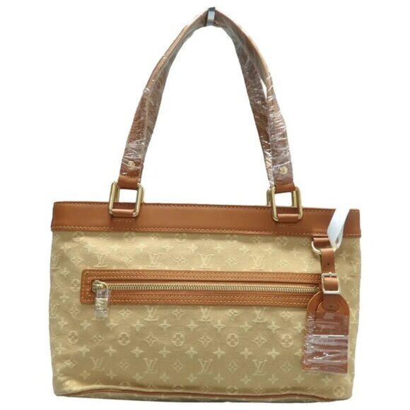 100% Authentic Louis Vuitton  Brown Monogram Cloth Shoulder Bag 778-111024 - Picture 1 of 12